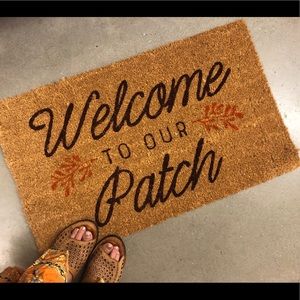 ‘Welcome to Our Patch’ Door Mat